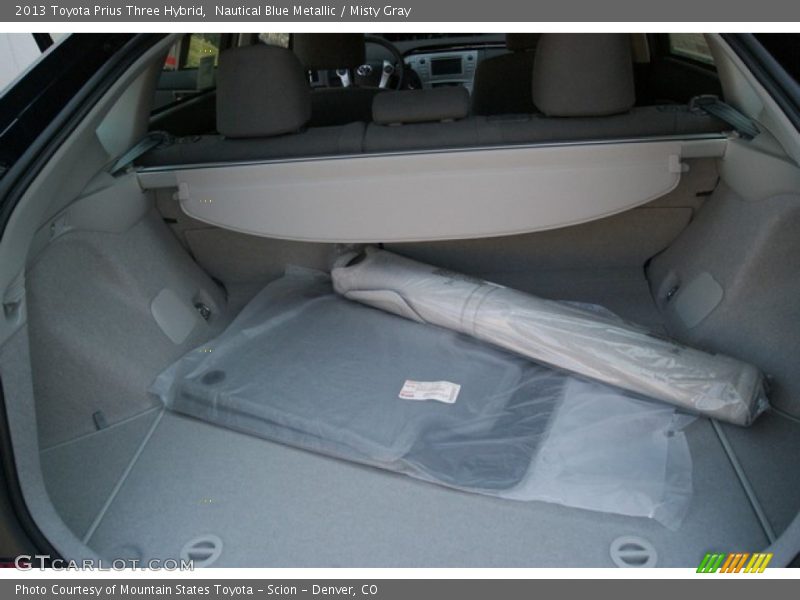 Nautical Blue Metallic / Misty Gray 2013 Toyota Prius Three Hybrid