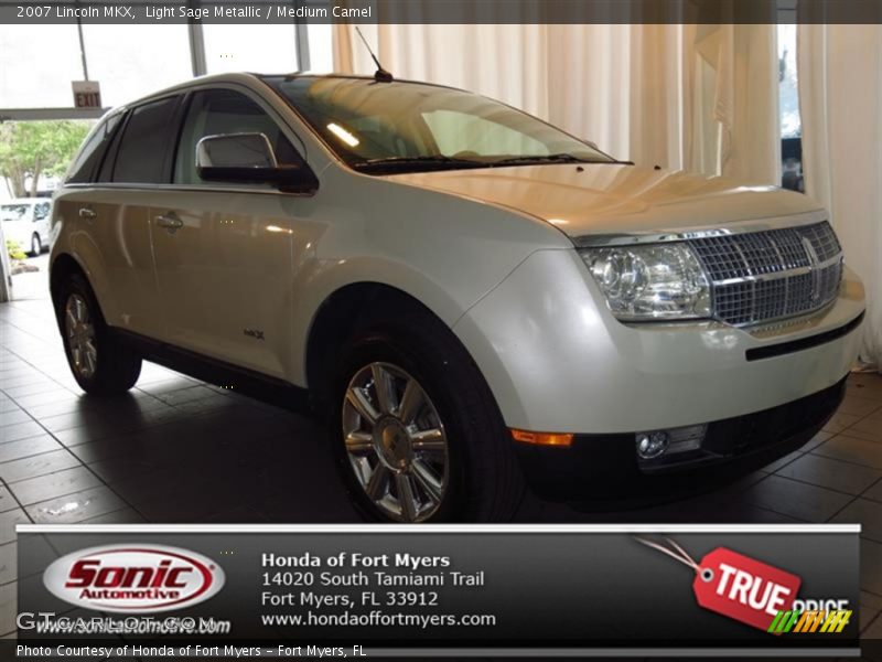 Light Sage Metallic / Medium Camel 2007 Lincoln MKX