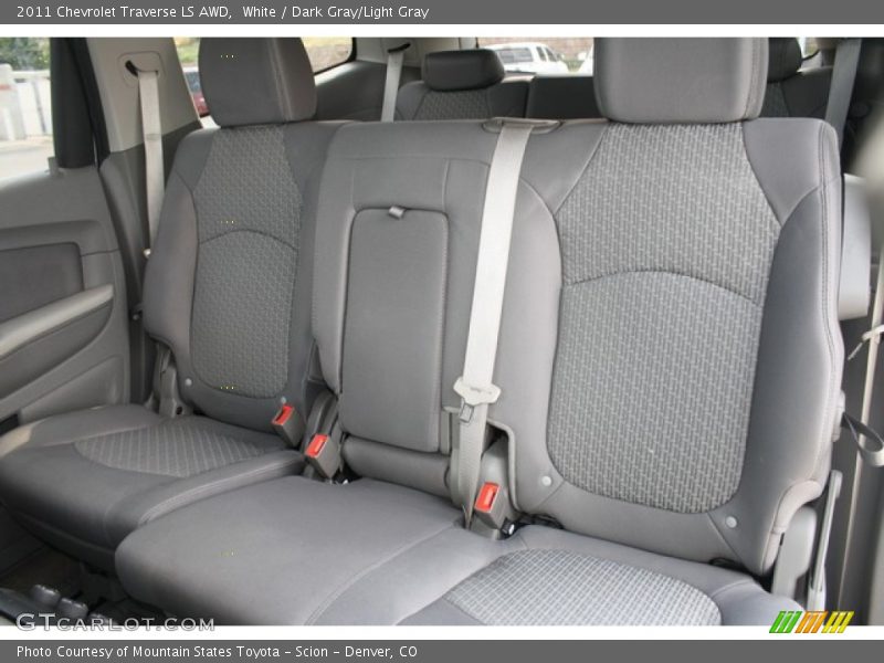 White / Dark Gray/Light Gray 2011 Chevrolet Traverse LS AWD