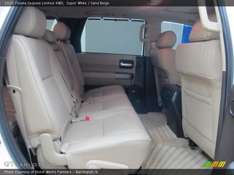Super White / Sand Beige 2010 Toyota Sequoia Limited 4WD