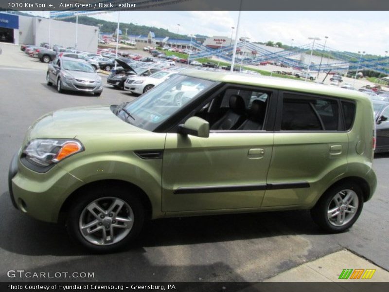 Alien Green / Black Leather 2010 Kia Soul +