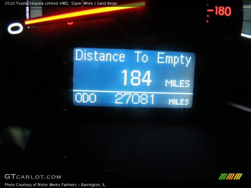 Super White / Sand Beige 2010 Toyota Sequoia Limited 4WD