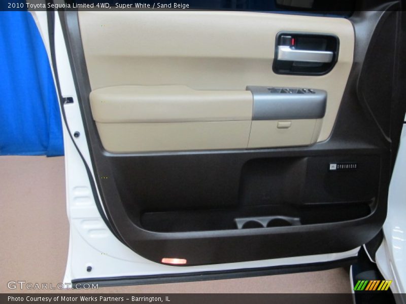 Super White / Sand Beige 2010 Toyota Sequoia Limited 4WD