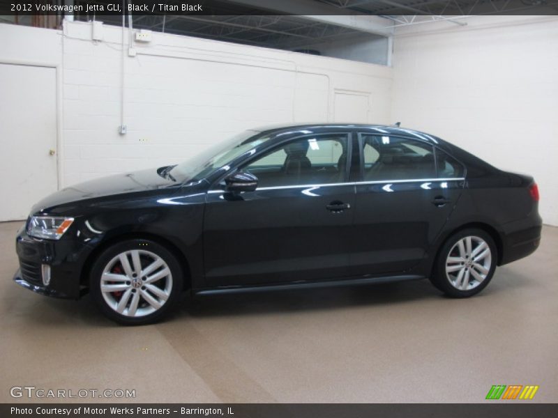 Black / Titan Black 2012 Volkswagen Jetta GLI