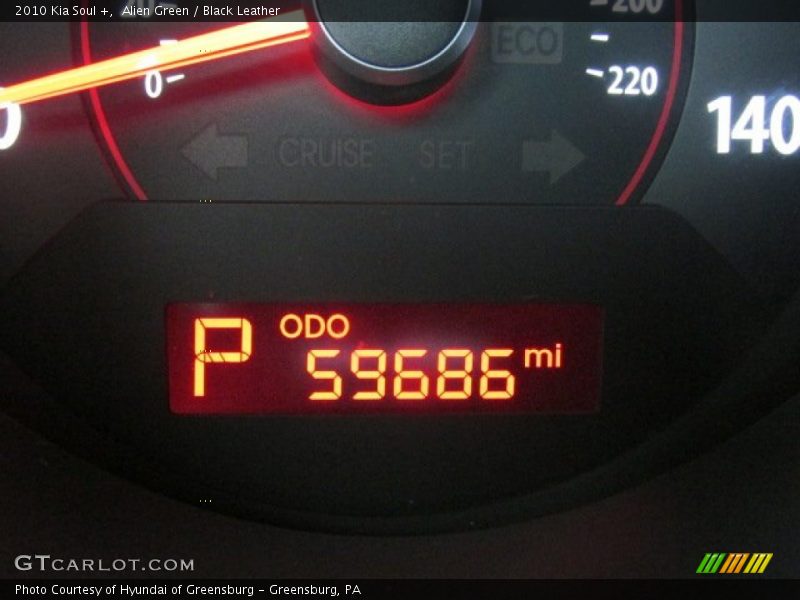 Alien Green / Black Leather 2010 Kia Soul +