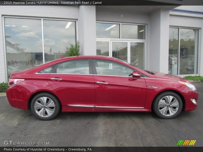 Venetian Red Pearl / Camel 2013 Hyundai Sonata Hybrid Limited