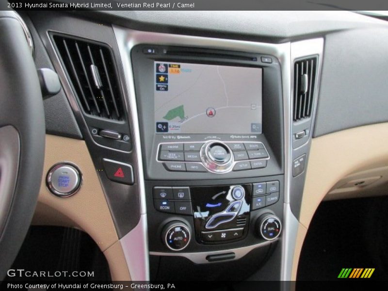Venetian Red Pearl / Camel 2013 Hyundai Sonata Hybrid Limited
