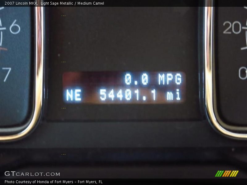 Light Sage Metallic / Medium Camel 2007 Lincoln MKX