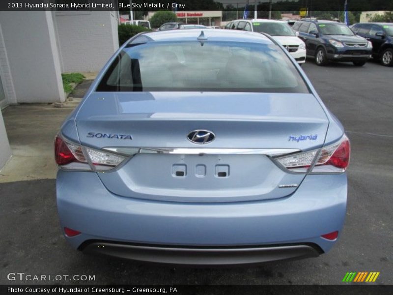 Blue Sky Metallic / Gray 2013 Hyundai Sonata Hybrid Limited