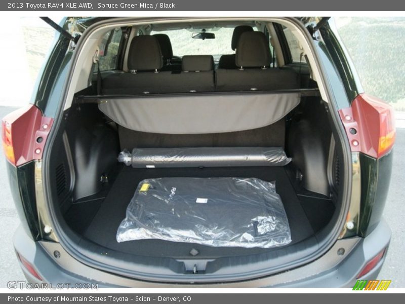 Spruce Green Mica / Black 2013 Toyota RAV4 XLE AWD