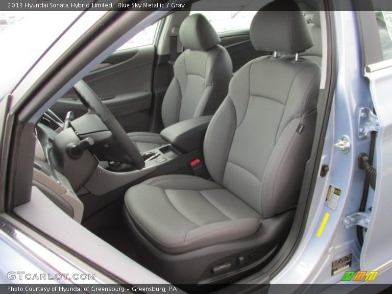 Blue Sky Metallic / Gray 2013 Hyundai Sonata Hybrid Limited