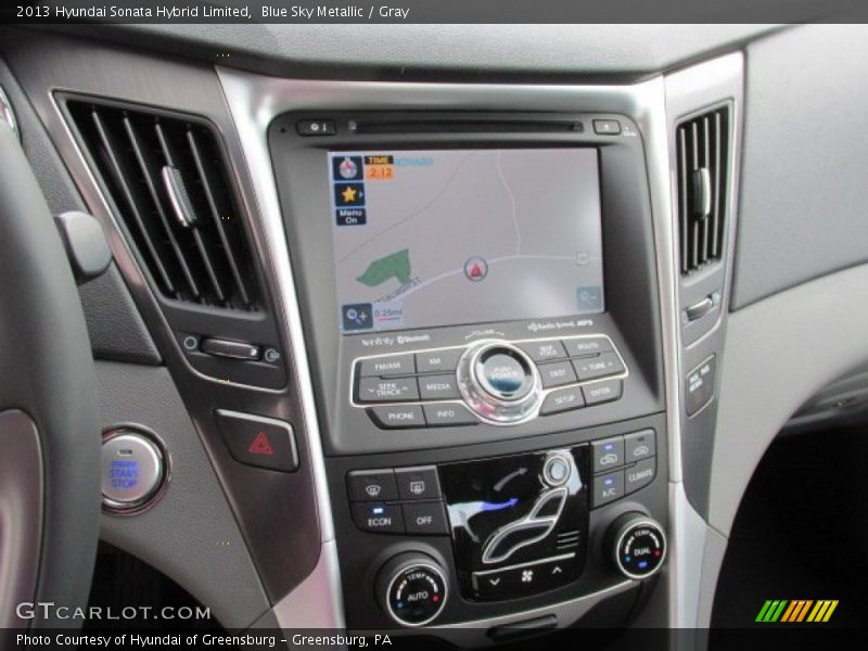 Blue Sky Metallic / Gray 2013 Hyundai Sonata Hybrid Limited