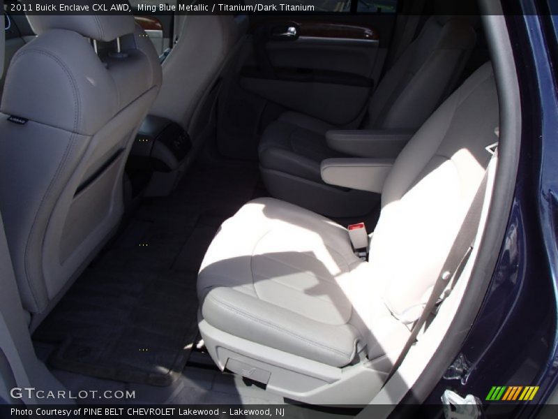 Ming Blue Metallic / Titanium/Dark Titanium 2011 Buick Enclave CXL AWD
