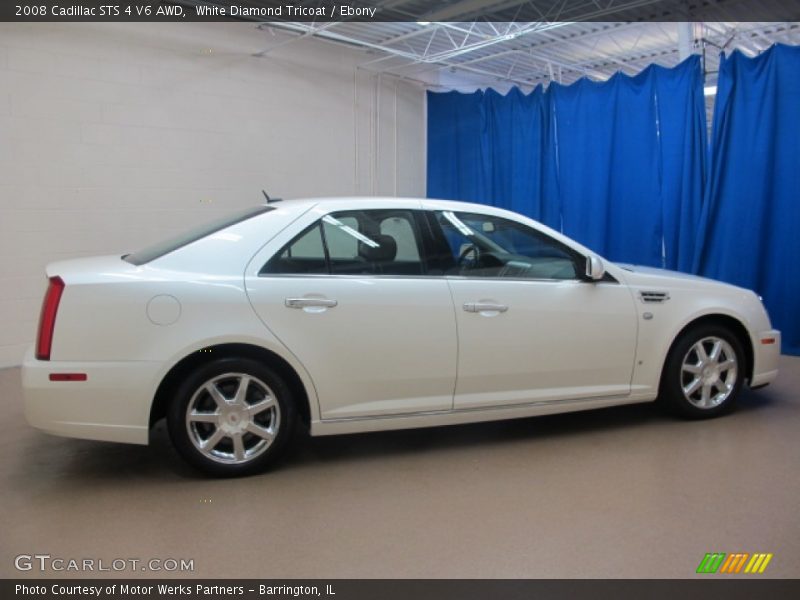 White Diamond Tricoat / Ebony 2008 Cadillac STS 4 V6 AWD