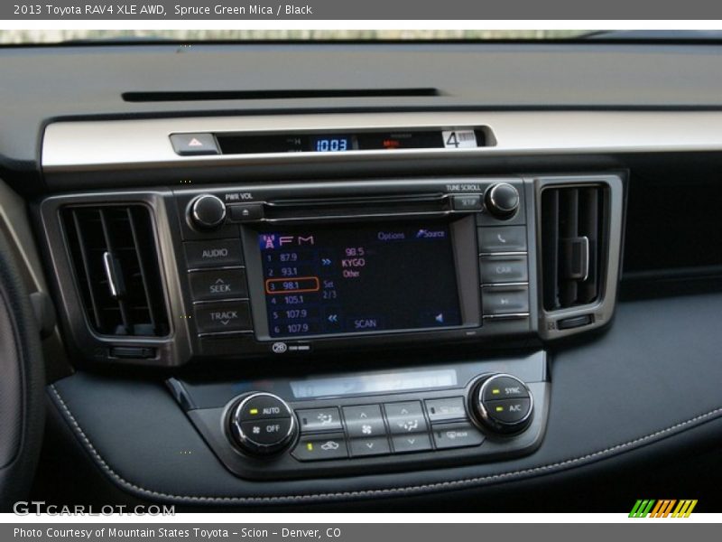 Spruce Green Mica / Black 2013 Toyota RAV4 XLE AWD