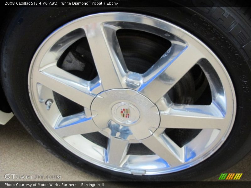White Diamond Tricoat / Ebony 2008 Cadillac STS 4 V6 AWD