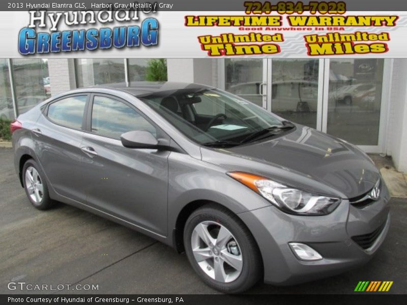 Harbor Gray Metallic / Gray 2013 Hyundai Elantra GLS