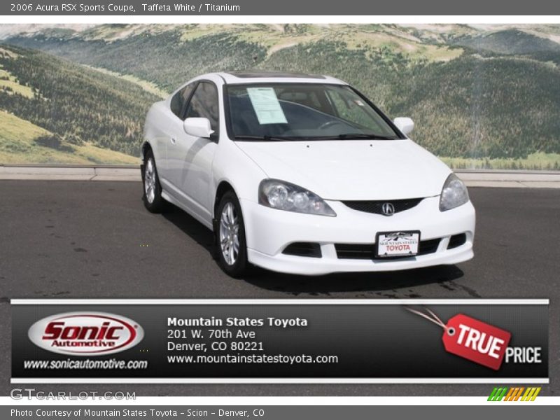 Taffeta White / Titanium 2006 Acura RSX Sports Coupe