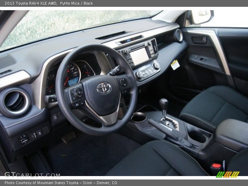 Pyrite Mica / Black 2013 Toyota RAV4 XLE AWD