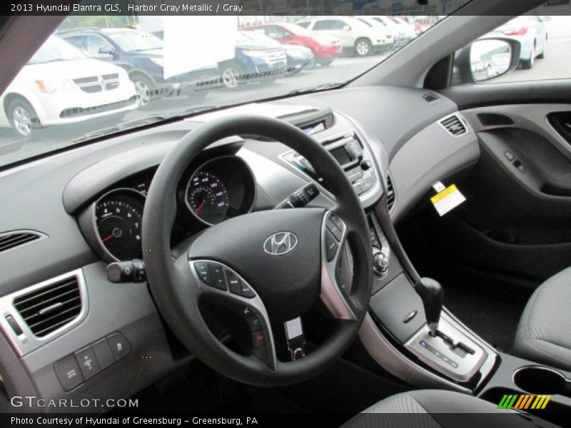 Harbor Gray Metallic / Gray 2013 Hyundai Elantra GLS
