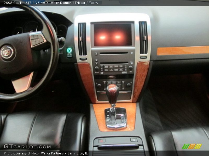 White Diamond Tricoat / Ebony 2008 Cadillac STS 4 V6 AWD