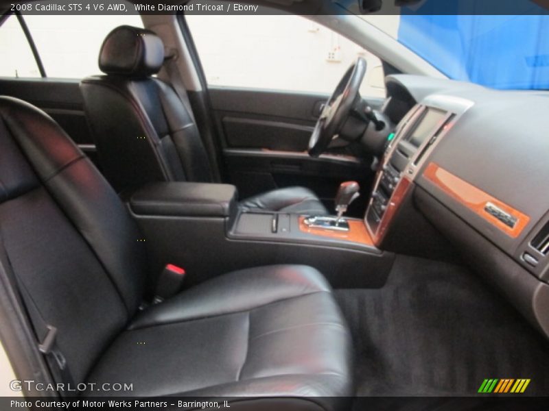 White Diamond Tricoat / Ebony 2008 Cadillac STS 4 V6 AWD