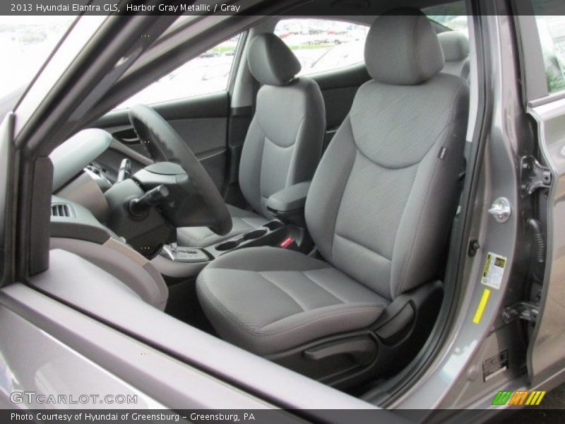 Harbor Gray Metallic / Gray 2013 Hyundai Elantra GLS