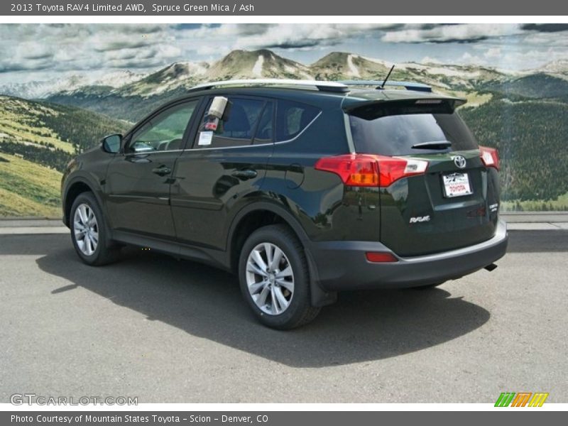 Spruce Green Mica / Ash 2013 Toyota RAV4 Limited AWD
