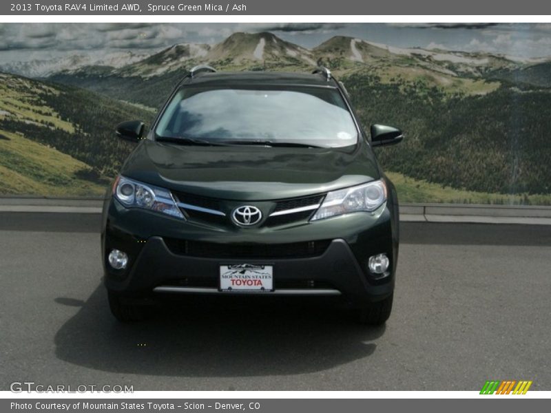 Spruce Green Mica / Ash 2013 Toyota RAV4 Limited AWD