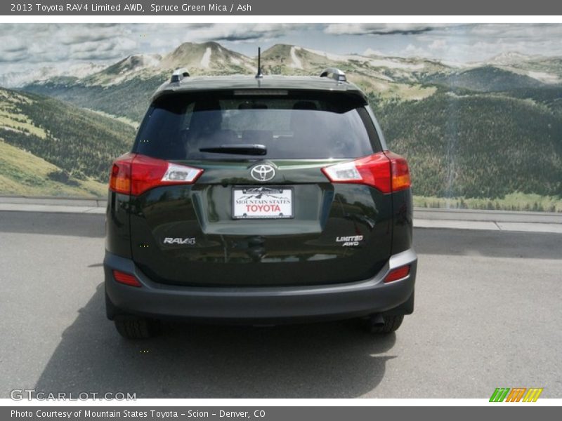 Spruce Green Mica / Ash 2013 Toyota RAV4 Limited AWD