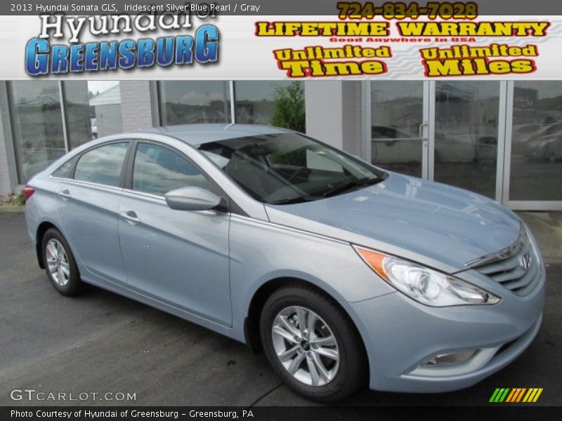 Iridescent Silver Blue Pearl / Gray 2013 Hyundai Sonata GLS