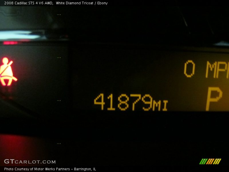 White Diamond Tricoat / Ebony 2008 Cadillac STS 4 V6 AWD