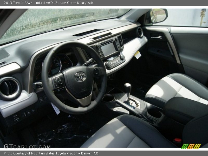 Spruce Green Mica / Ash 2013 Toyota RAV4 Limited AWD