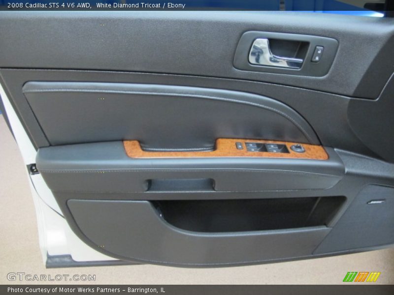 White Diamond Tricoat / Ebony 2008 Cadillac STS 4 V6 AWD