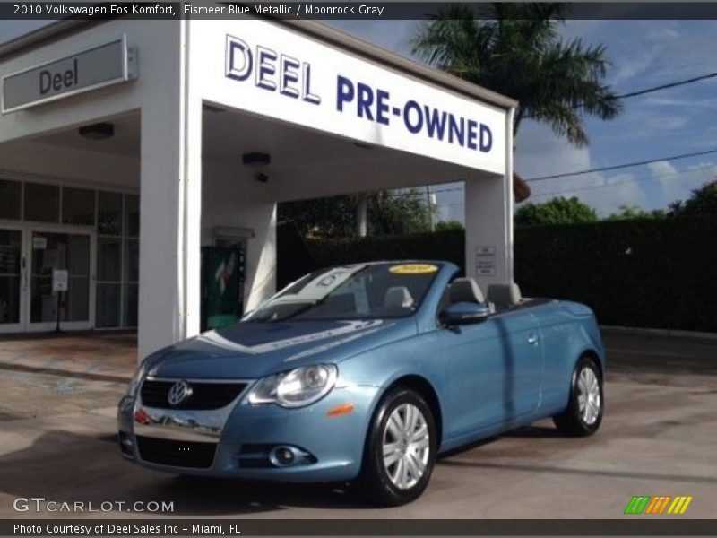Eismeer Blue Metallic / Moonrock Gray 2010 Volkswagen Eos Komfort