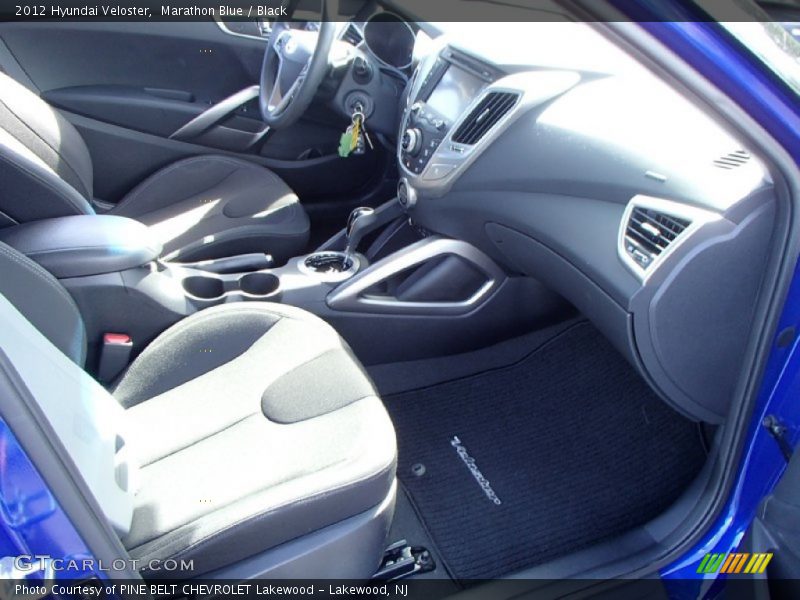 Marathon Blue / Black 2012 Hyundai Veloster
