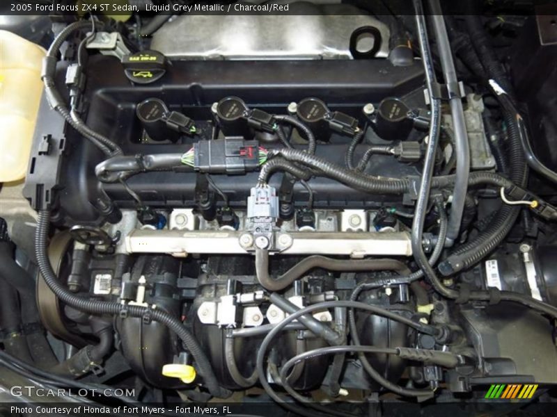 Liquid Grey Metallic / Charcoal/Red 2005 Ford Focus ZX4 ST Sedan
