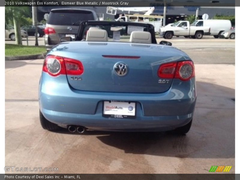 Eismeer Blue Metallic / Moonrock Gray 2010 Volkswagen Eos Komfort