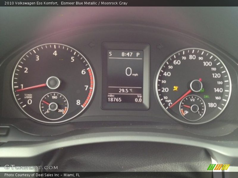 Eismeer Blue Metallic / Moonrock Gray 2010 Volkswagen Eos Komfort