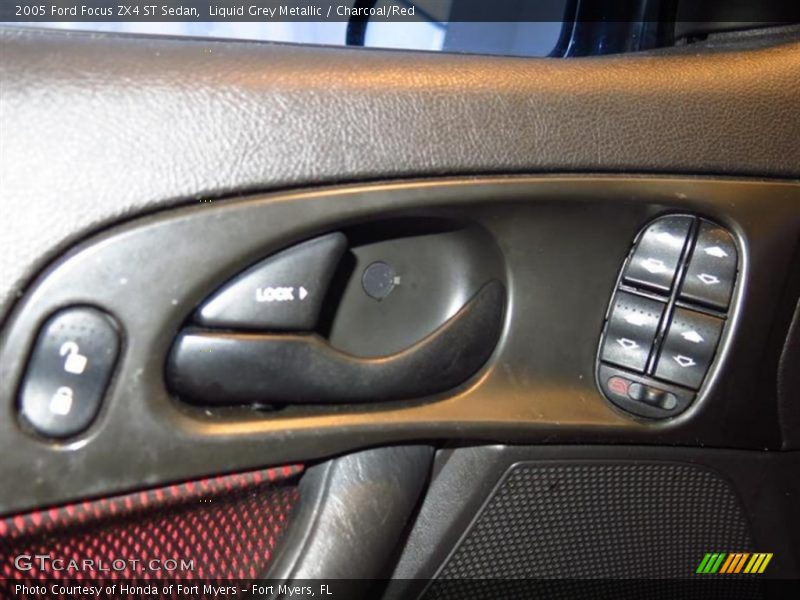 Liquid Grey Metallic / Charcoal/Red 2005 Ford Focus ZX4 ST Sedan
