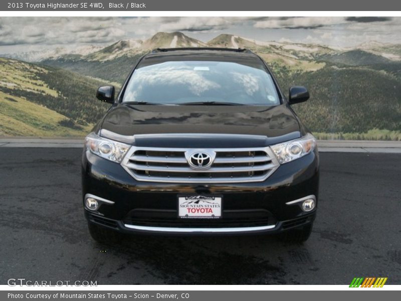 Black / Black 2013 Toyota Highlander SE 4WD