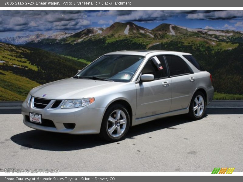 Arctic Silver Metallic / Black/Parchment 2005 Saab 9-2X Linear Wagon