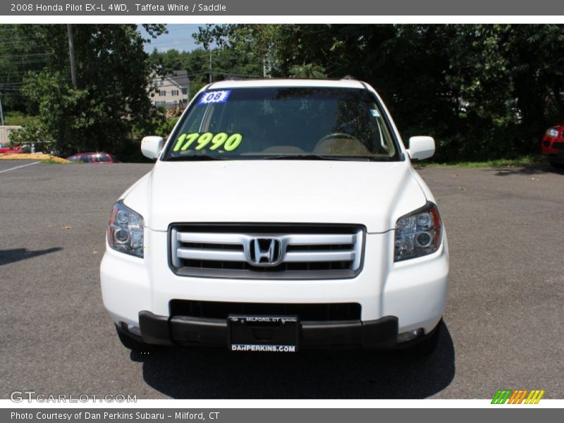 Taffeta White / Saddle 2008 Honda Pilot EX-L 4WD