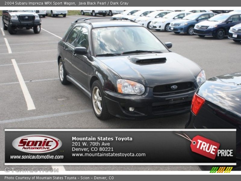 Java Black Pearl / Dark Gray 2004 Subaru Impreza WRX Sport Wagon
