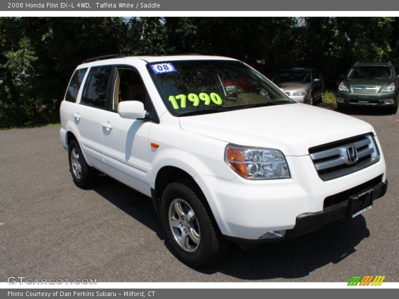 Taffeta White / Saddle 2008 Honda Pilot EX-L 4WD