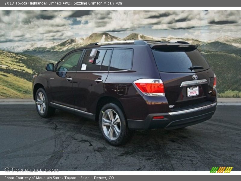Sizzling Crimson Mica / Ash 2013 Toyota Highlander Limited 4WD