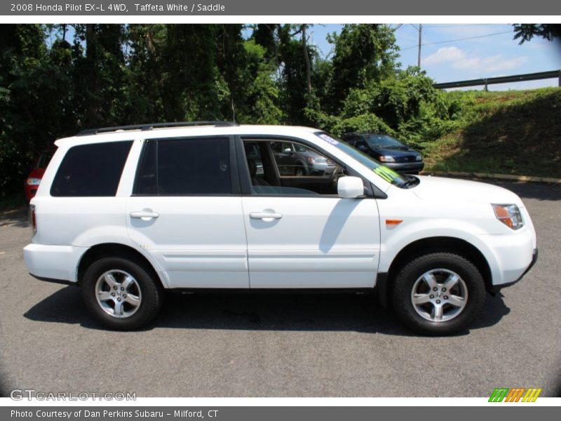 Taffeta White / Saddle 2008 Honda Pilot EX-L 4WD