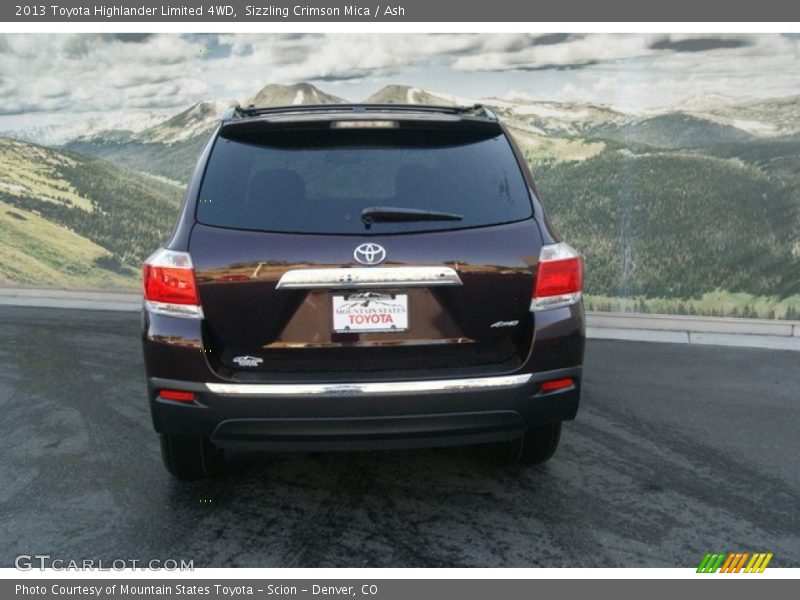 Sizzling Crimson Mica / Ash 2013 Toyota Highlander Limited 4WD