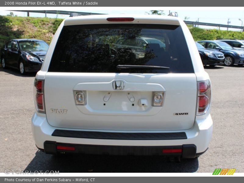 Taffeta White / Saddle 2008 Honda Pilot EX-L 4WD