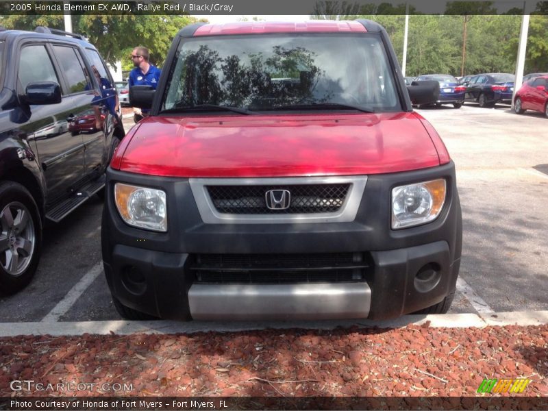 Rallye Red / Black/Gray 2005 Honda Element EX AWD